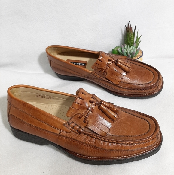 Florsheim Leather Slip-On Tassel Loafers Men 8.5 - Picture 8 of 11